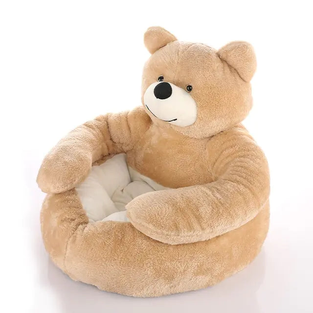 Super Soft Pet Bed Winter Warm Cute Bear Hug Cat Sleeping Mat Plush