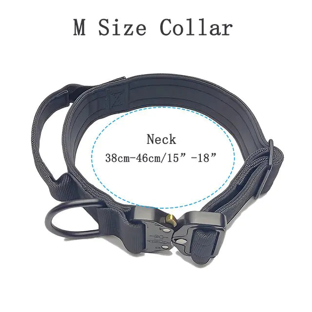 Tactical Dog Collar and Leash Adjustable Nylon
