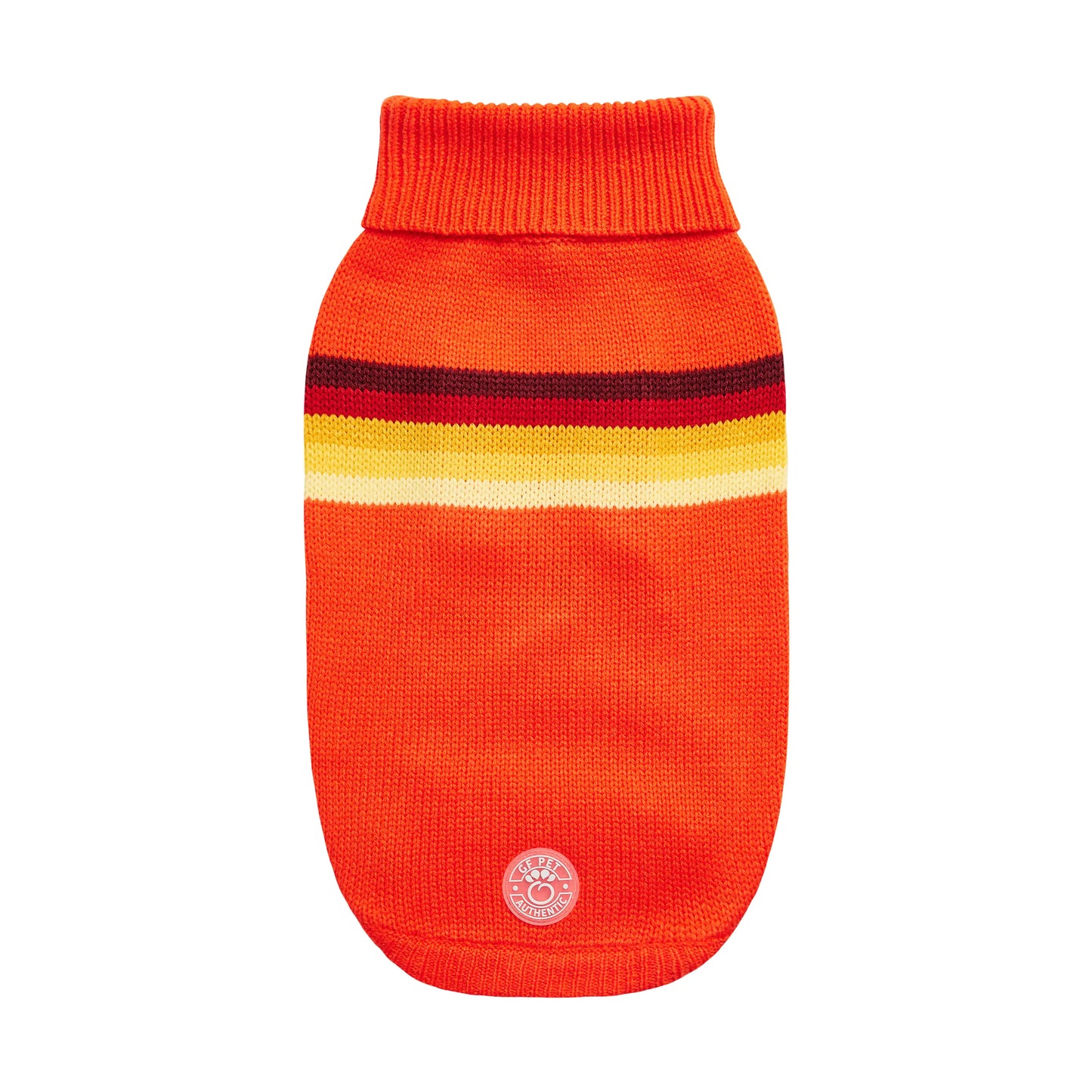 Retro Dog Sweater - Orange