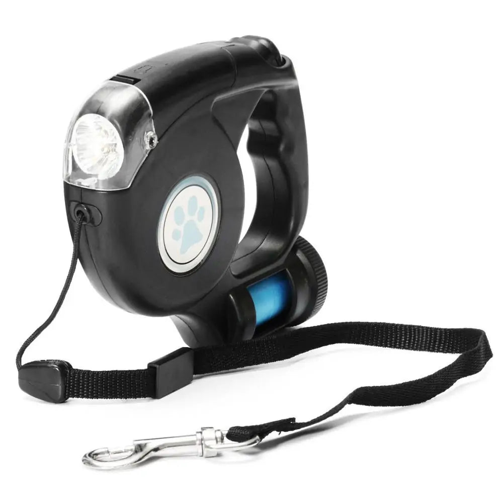 LED Pet Dog Leash Lead Flashlight