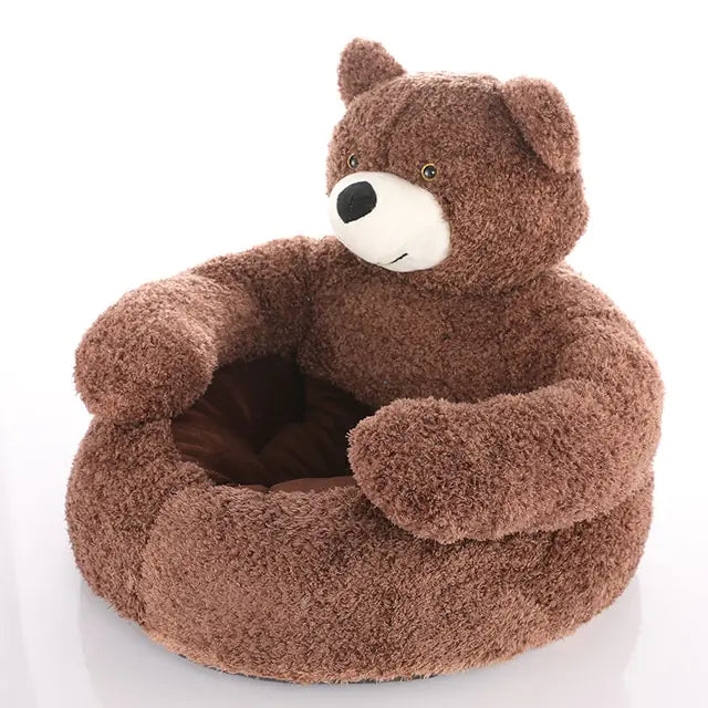 Super Soft Pet Bed Winter Warm Cute Bear Hug Cat Sleeping Mat Plush