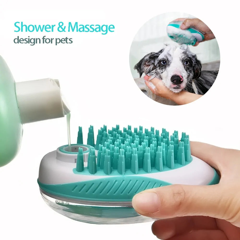 Pet Bath Brush 2-in-1