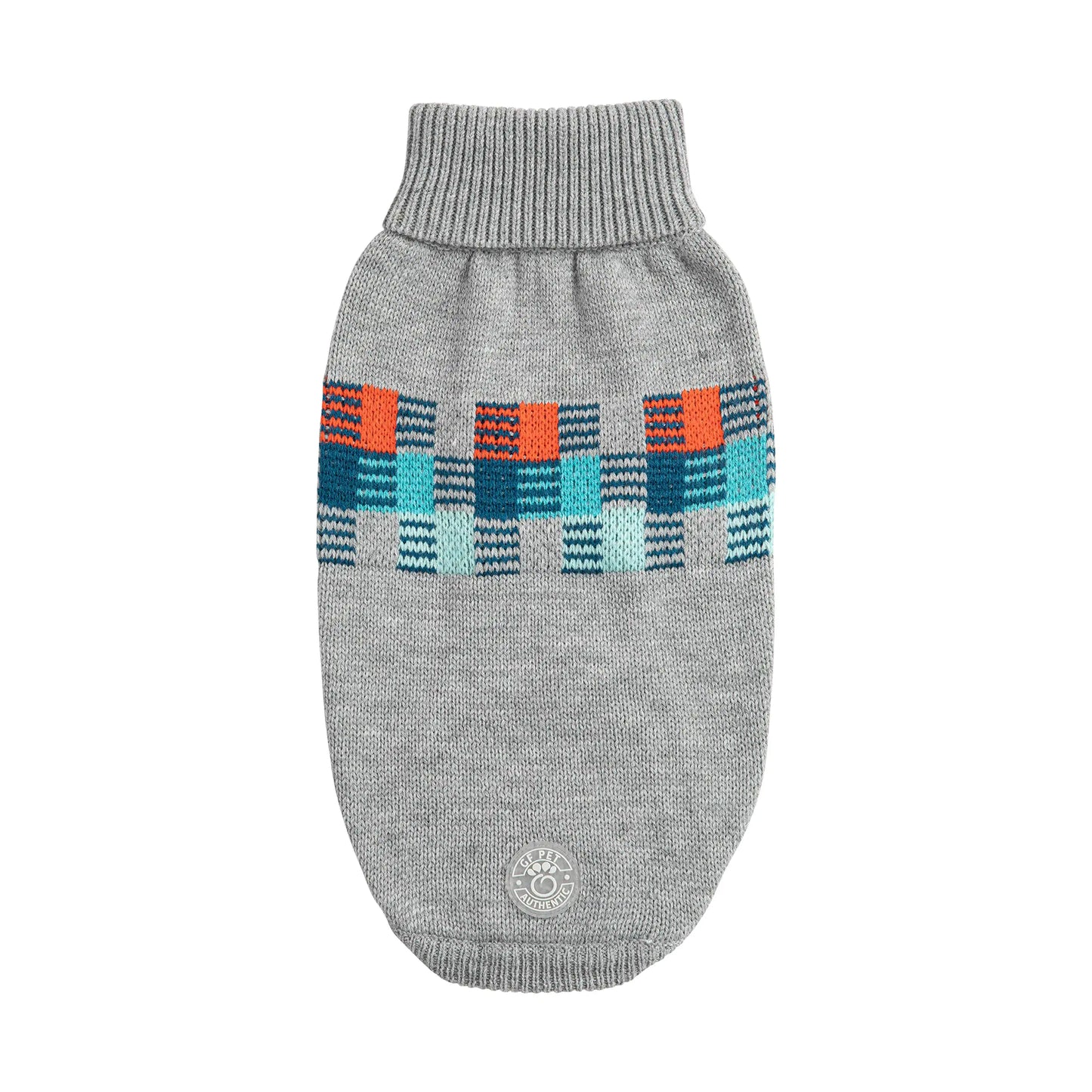 Winter Sailor Dog Sweater - Grey Mix