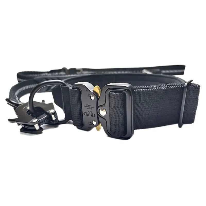 Tactical Dog Collar and Leash Adjustable Nylon