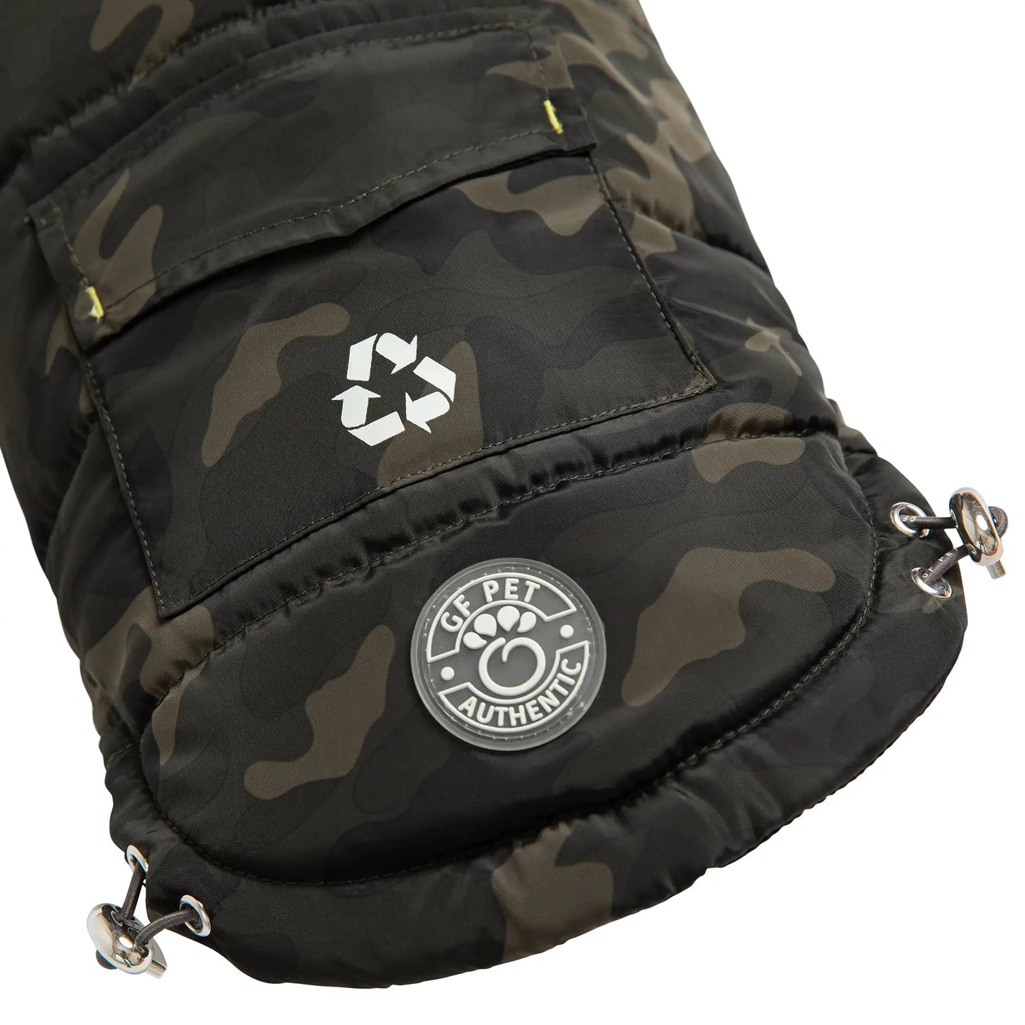 Recycled Parka Dog Coat- Camouflage