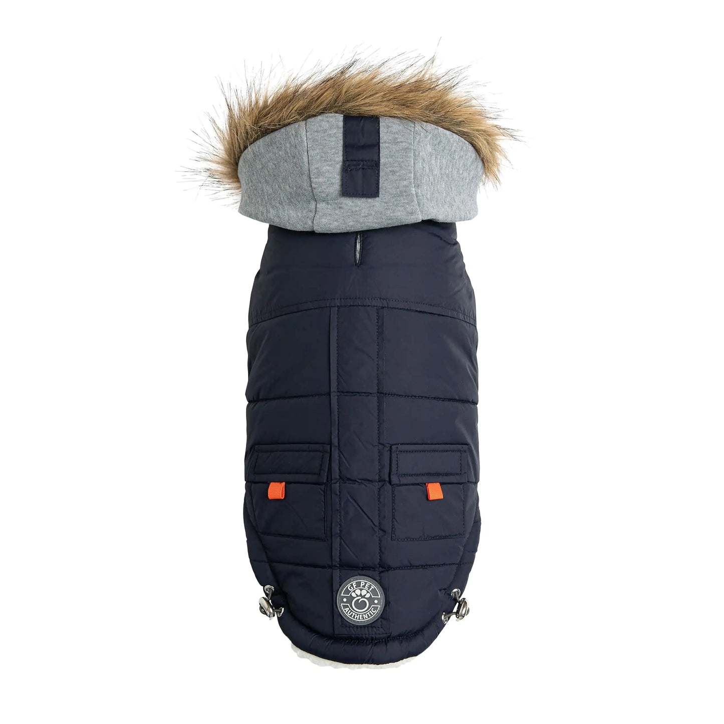 Winter Sailor Parka Dog Coat - Navy