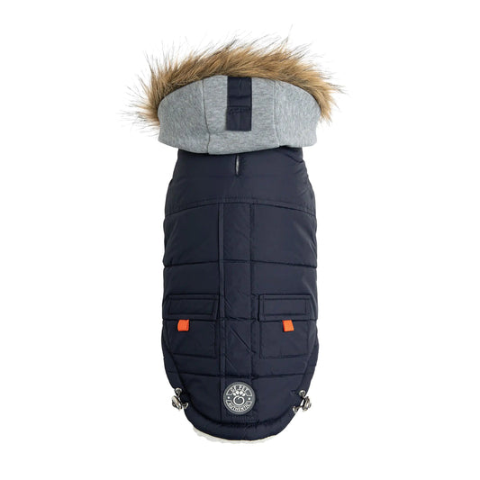 Winter Sailor Parka Dog Coat - Navy