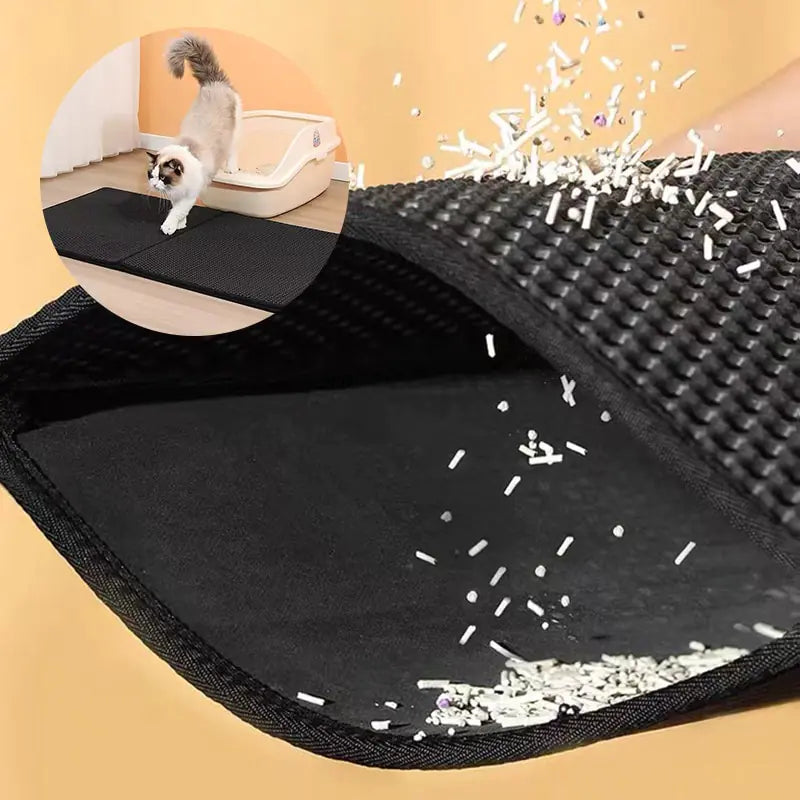 Double Layer Cat Litter Box Mat