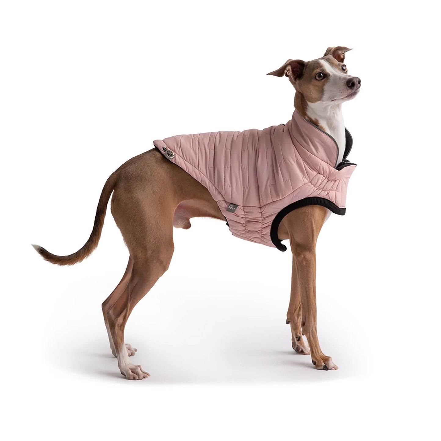 Reversible Elasto-Fit Chalet Dog Jacket - Pink