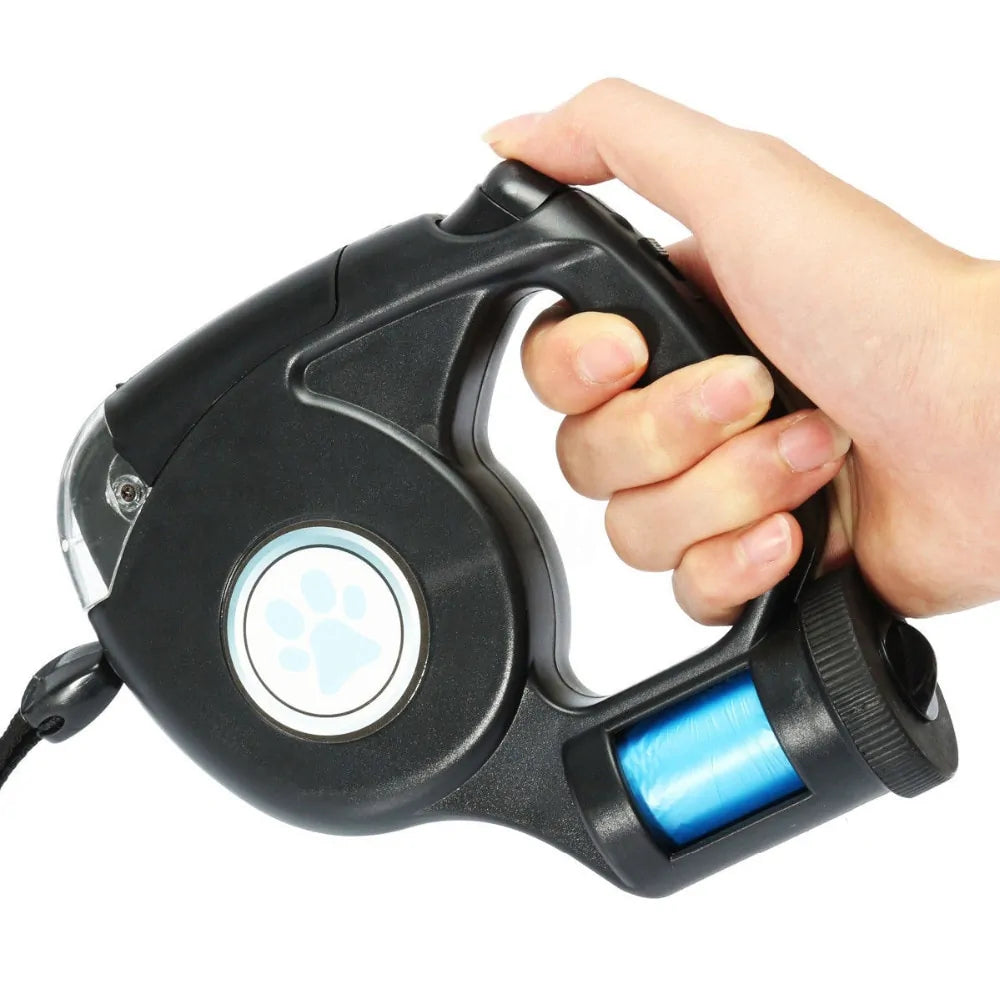 LED Pet Dog Leash Lead Flashlight