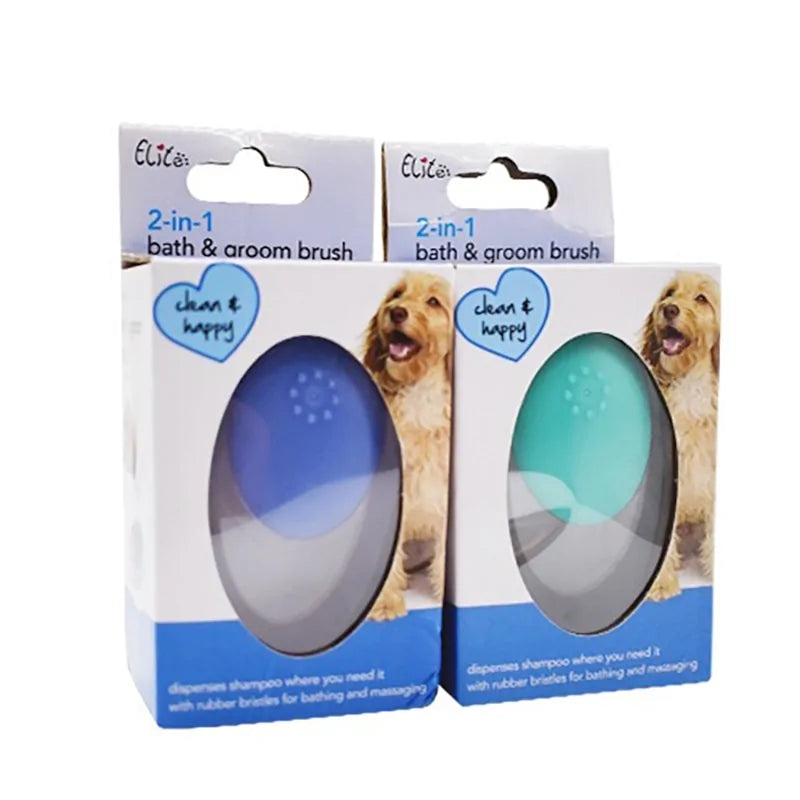 Pet Bath Brush 2-in-1