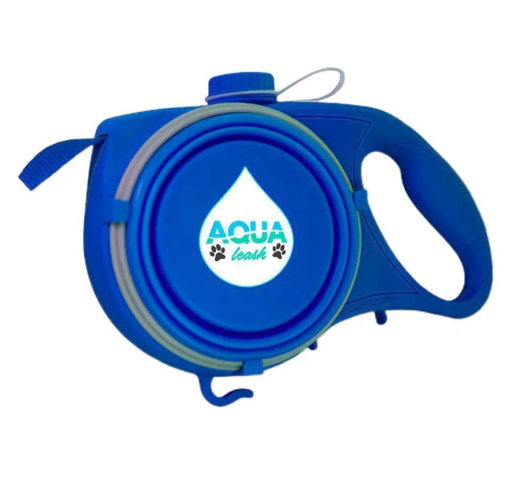 Retractable Dog Leash and Built-in Water Dispenser and Bowl
