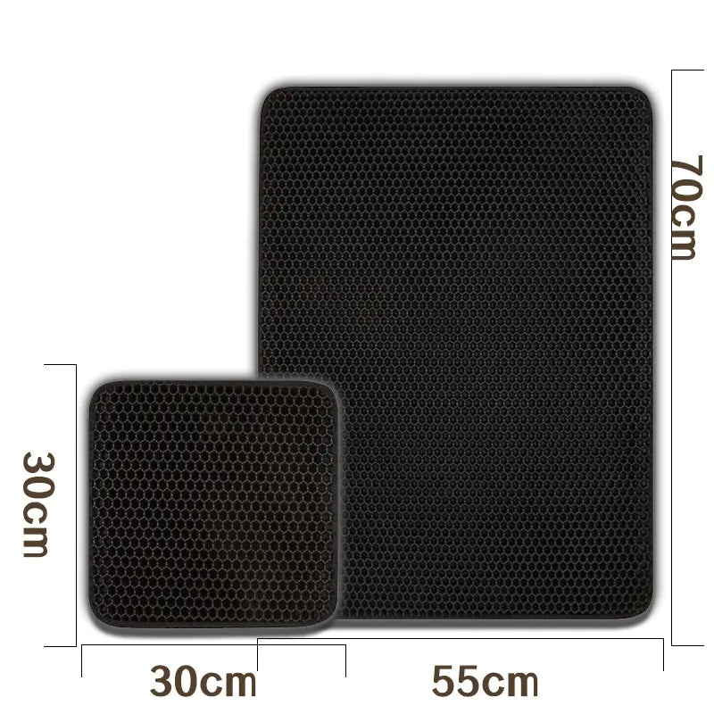 Double Layer Cat Litter Box Mat