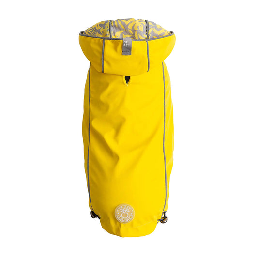 Dog Reversible Elasto-Fit Raincoat - Yellow