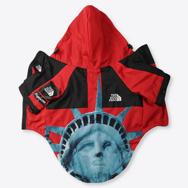 Dog Raincoat Windbreaker Hoodie