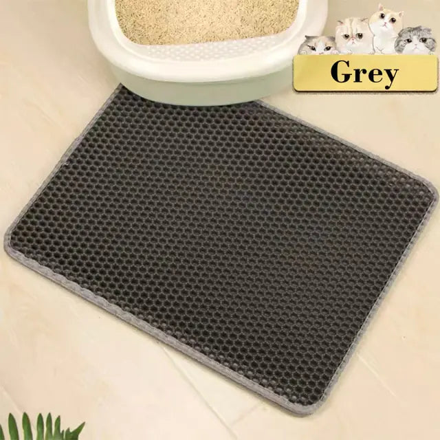 Double Layer Cat Litter Box Mat