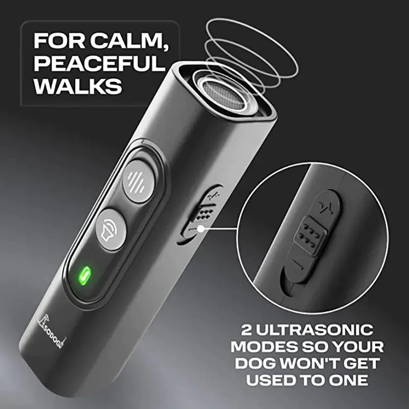 ABQP Ultrasonic USB-Rechargeable Anti-Bark Dog Repeller