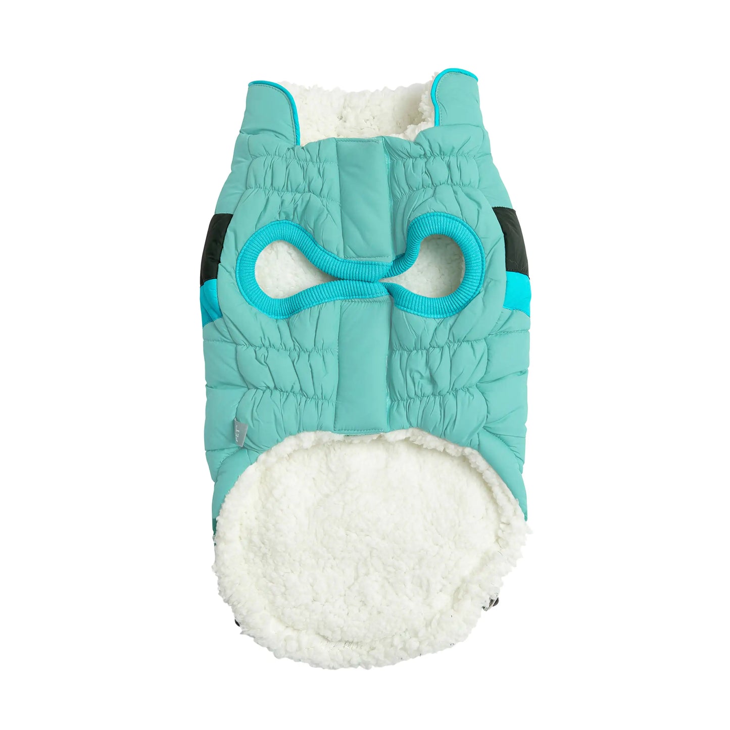 Alpine Puffer Dog Jacket - Light Aqua