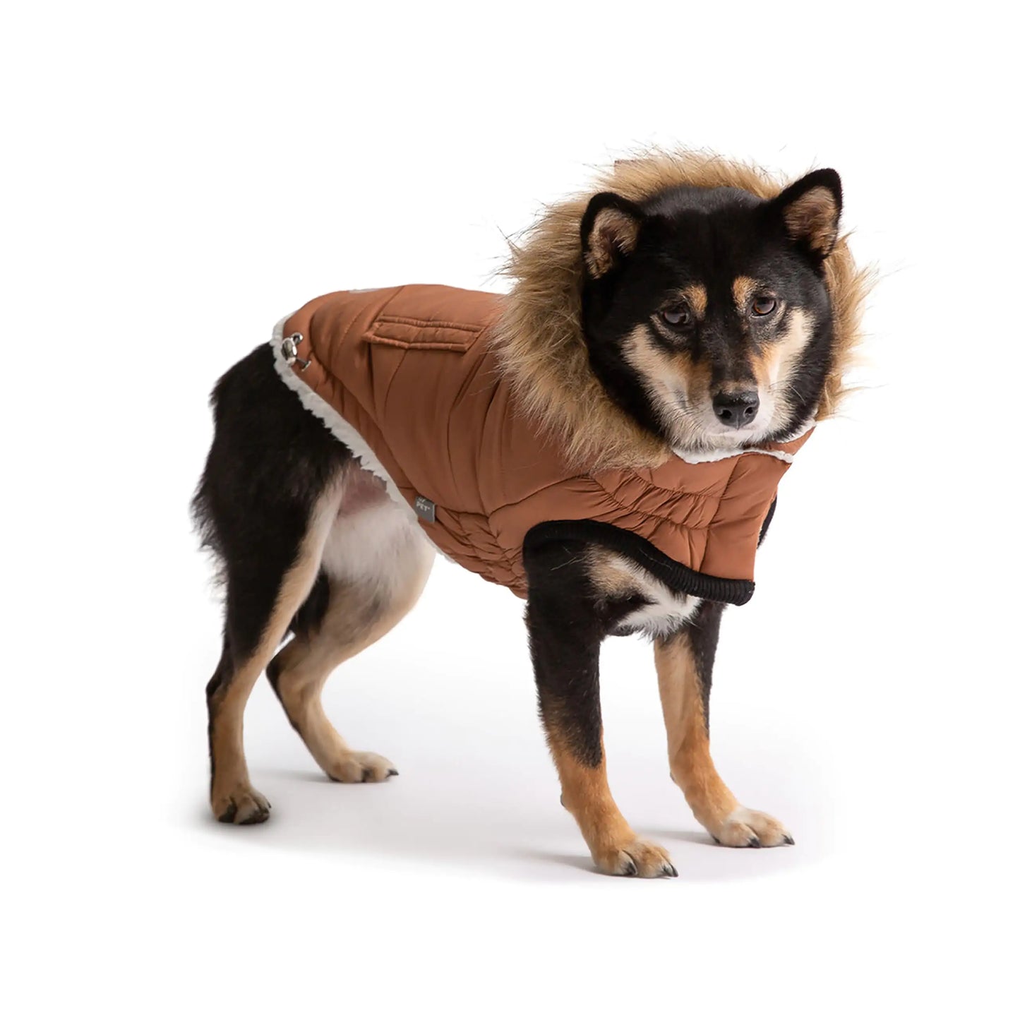 Elasto-Fit Urban Parka Dog Coat - Caramel