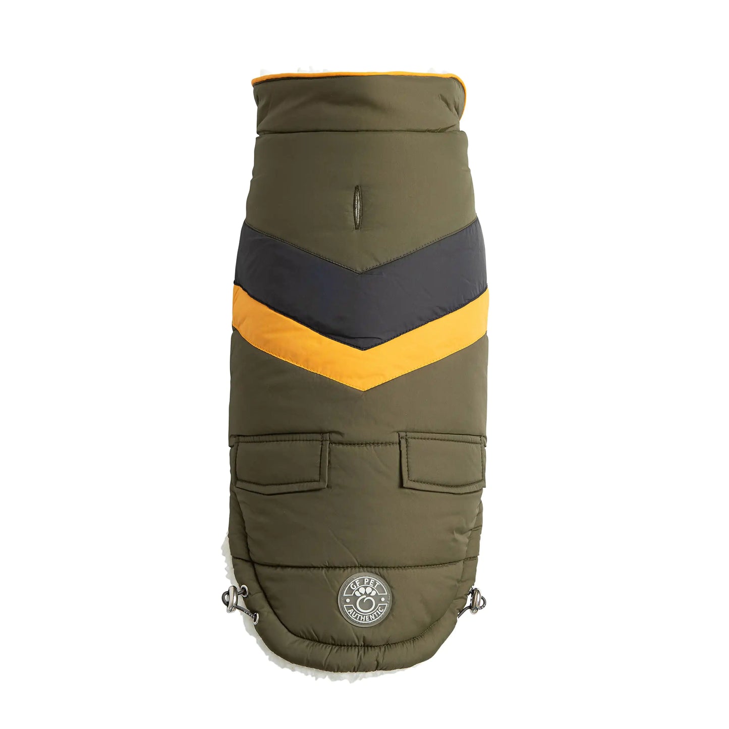 Alpine Puffer Dog Jacket - Dark Khaki
