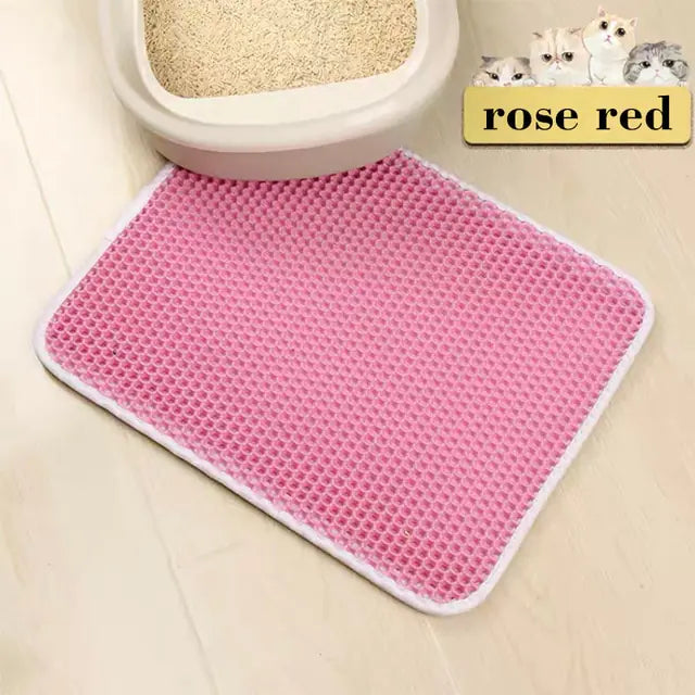 Double Layer Cat Litter Box Mat