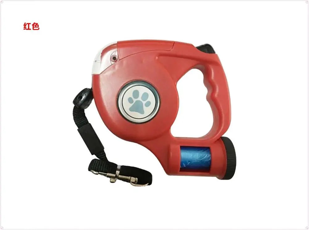 LED Pet Dog Leash Lead Flashlight