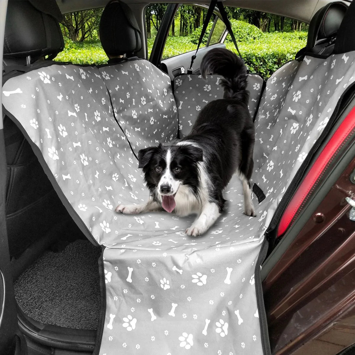 Dog Car Seat Cover Mats with Safety Belt