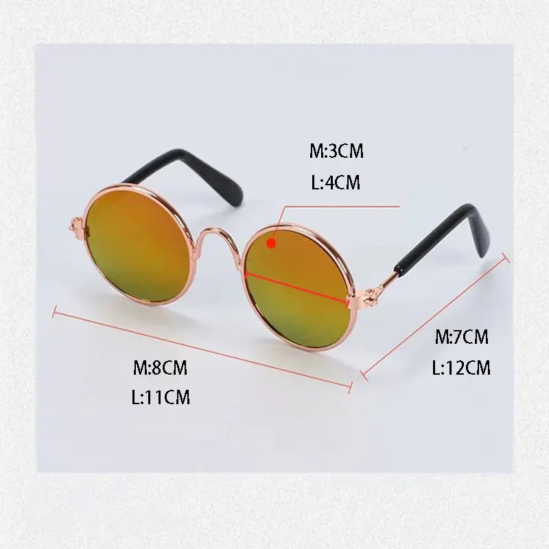 Vintage Round Cat and Dog Sunglasses