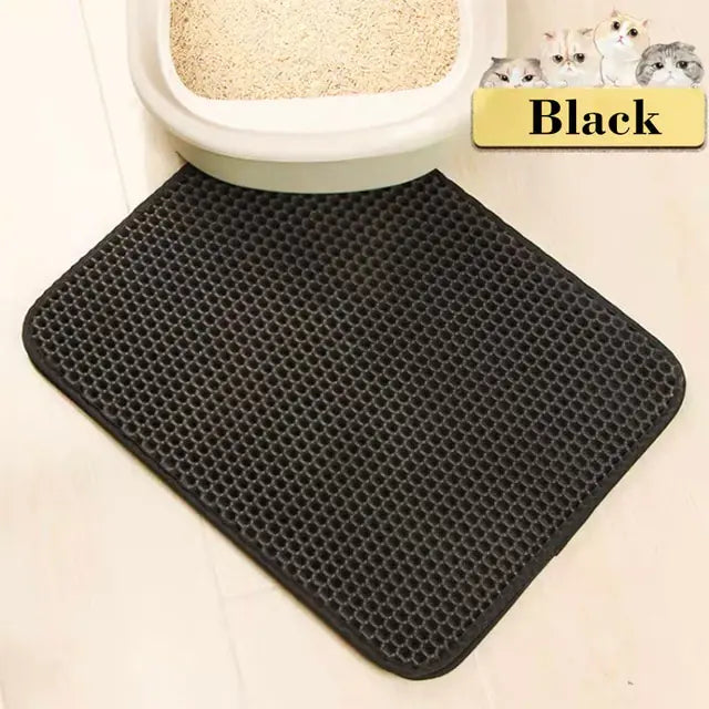 Double Layer Cat Litter Box Mat