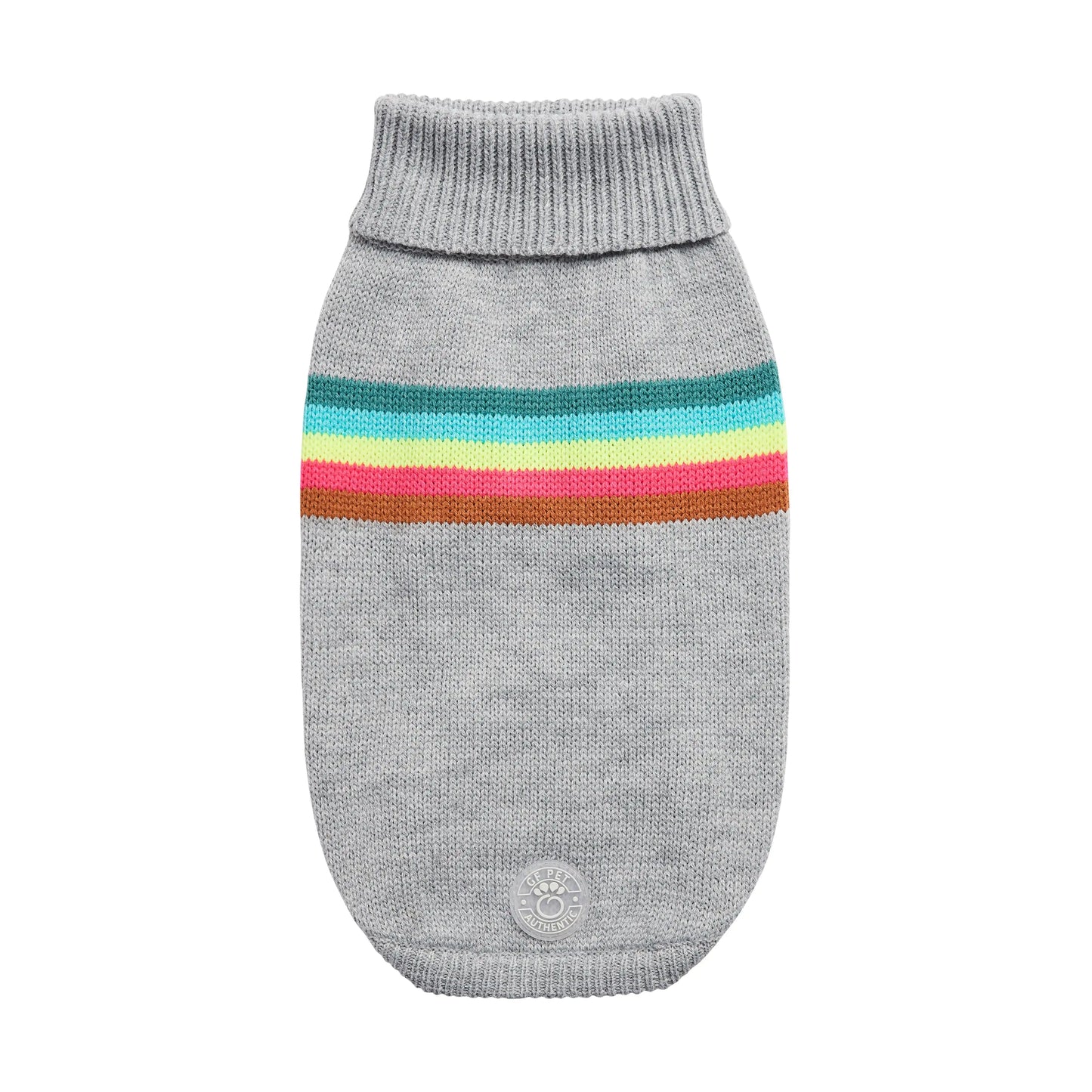 Retro Dog Sweater - Grey Mix