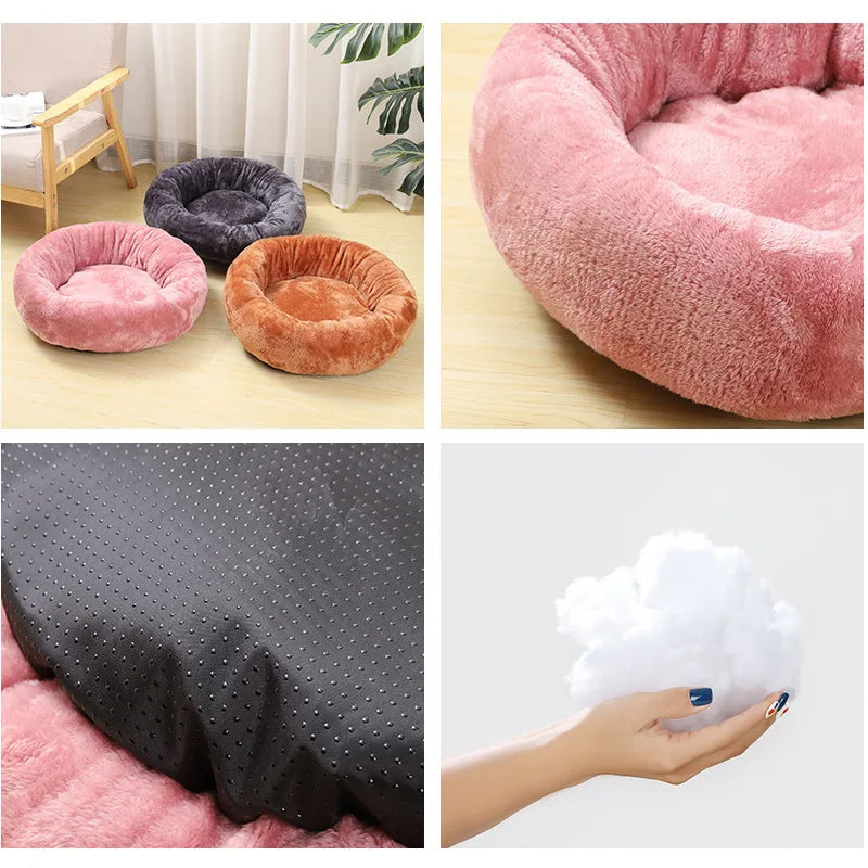 Super Soft Plush Cat and Small Dog Bed