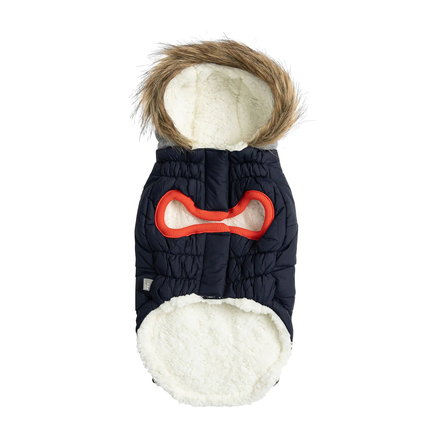 Winter Sailor Parka Dog Coat - Navy